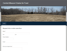 Tablet Screenshot of centralmissourigrainsforfood.com